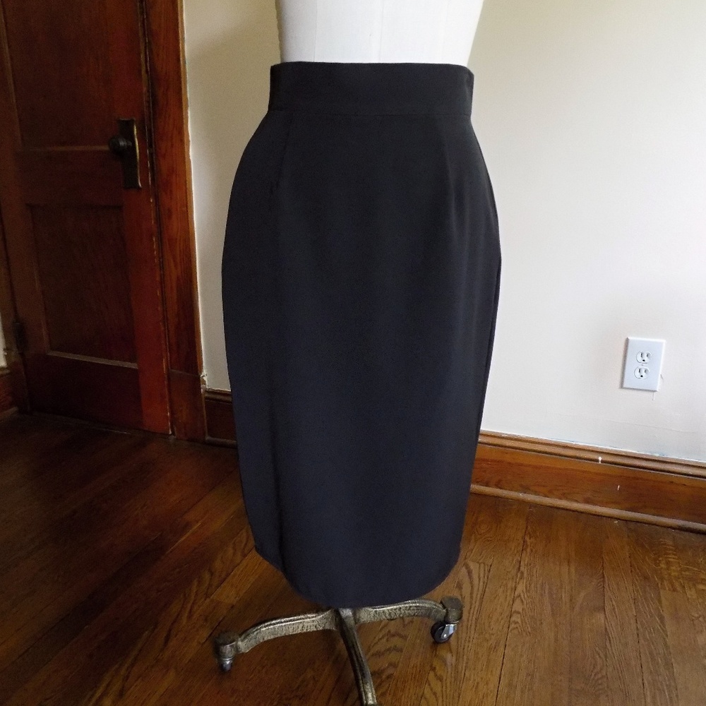 LAST ONE Hemet Retro Pencil Skirt in Black Size M - Picture 6 of 8